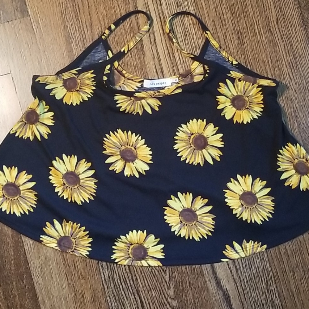 Sunflower crop top